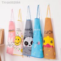 ﹍❈ Kitchen Apron Woman Cute Cartoon Waterproof Oil-proof Apron Restaurant Cooking Bib Aprons Sleeveless Overalls Hanging Neck