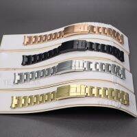 สายนาฬิกาสายนาฬิกาทึบ20มม. 316L ของสแตนเลสสตีลผู้ชาย Watch Band ปลอดภัยชิ้นส่วนหัวเข็มขัดพับได้สำหรับ Submariner Daytona เคส NH35