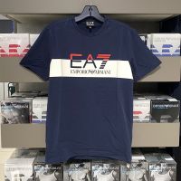 เสื้อยืดผู้ชาย EMPORIO ARMANI คอกลมแขนสั้นสำหรับฤดูร้อน New Series EA7 10