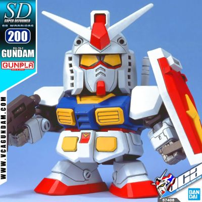 BANDAI GUNPLA SUPER DEFORMED SD GUNDAM BB200 RX-78-2 GUNDAM โมเดล กันดั้ม กันพลา VCA GUNDAM