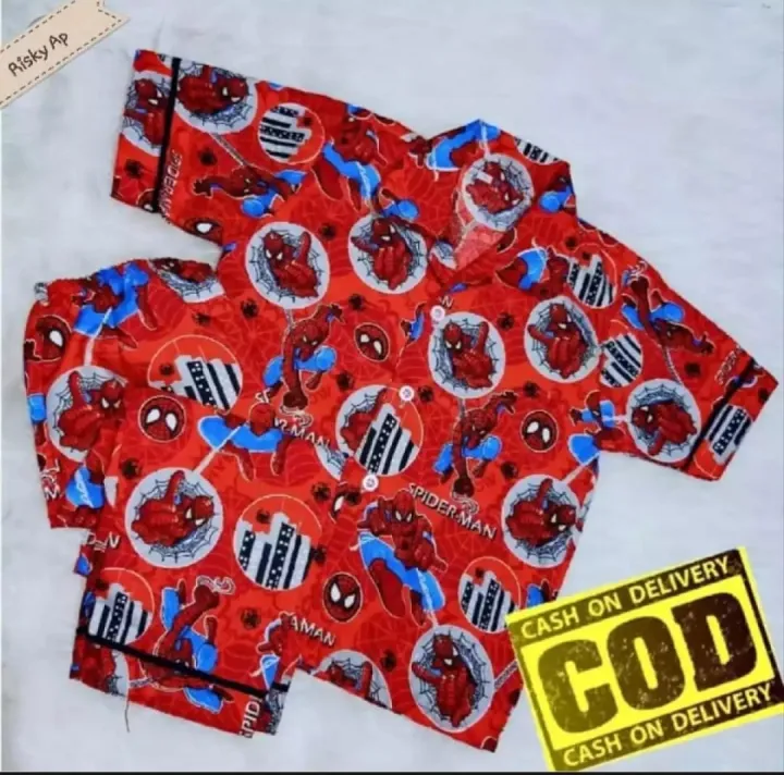 PIYAMA ATAU BAJU TIDUR ANAK TERMURAH DAN TERBARU MOTIF SPIDERMAN MERAH |  Lazada Indonesia