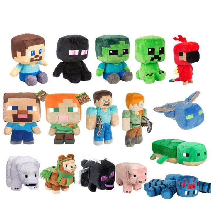 Minecraft Plush Toys Minecraft Creeper Enderman Stuffed Toys Pixel Doll