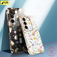 [NANU] เคสสำหรับ VIVO V27 5G V27 Pro 5G V27E รูปแบบน่ารักฝาครอบคู่