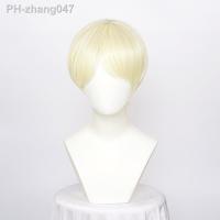 ccutoo Synthetic Wigs Draco Malfoy Short Blonde Cosplay Wigs Halloween Party Role Free Wig Cap