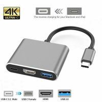 ✿ Type C USB 3.1 to USB-C 4K HDMI USB 3.0 PD Charging Adapter Cable Hub For Macbook Pro Air Switch PS3/4 Laptop