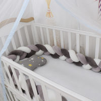 1M2M3M Baby Bumper Bed Braid Knot Pillow Cushion Bumper for Infant Bebe Crib Protector Cot Bumper Room Decor