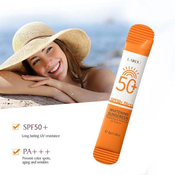 SPF 50 Sunscreen for Face and Body Cream 8g Protector Facial Sun Block Spf50 Lotion Bleaching