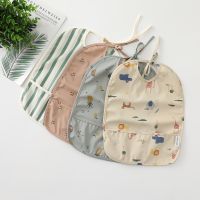 【DT】hot！ Babys Soft Bib Kid Sleeves Adjustable Feeding Little Boy Painting Smock Child Eating Apron