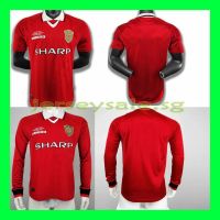 Hot Top Quality 99/00 1999-2000 Man U Home Retro Soccer Jersey Shirt Long Short Sleeve S-2XL