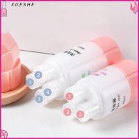 XUESHE แบบพกพาได้ ตั้งแคมป์ เจลอาบน้ำฝักบัว แชมพูสระผมสระผม ขวดเครื่องสำอาง แบบ4-in-1 ภาชนะแต่งหน้า ขวดเดินทาง