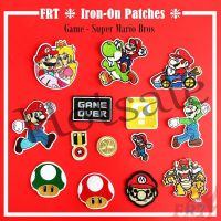 【hot sale】 ☬▨☍ B15 ☸ Game - Super Mario Bros S-3 Iron-on Patch ☸ 1Pc Diy Sew on Iron on Badges Patches