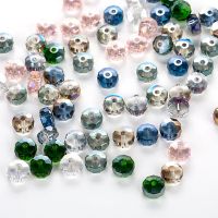 30 pcs crystal new rondelle wheel beads glass faceted beads for jewelry making jewelry accessories