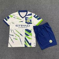 ℗✙ Agnes Keynes Manchester City white short-sleeved jersey 2324 new football uniform mens suit trendy football student sports competition uniform