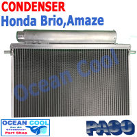 แผงแอร์ ฮอนด้า บริโอ้ , อเมซ  CD0046 CONDENSER Honda Brio , Amaze คอยล์ร้อน  รังผึ้งแอร์ บริโอ แผงรังผึ้ง แผงคอยล์ร้อน