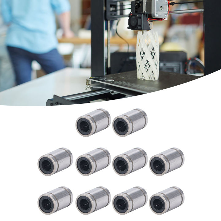 แบริ่ง-cnc-ง่ายต่อการรักษาแรงเสียดทานต่ำ-lm8uu-แบริ่งเคลื่อนที่เชิงเส้น-10-ชิ้นสำหรับเครื่องพิมพ์-3d-สำหรับแถบเลื่อนแกนแสง