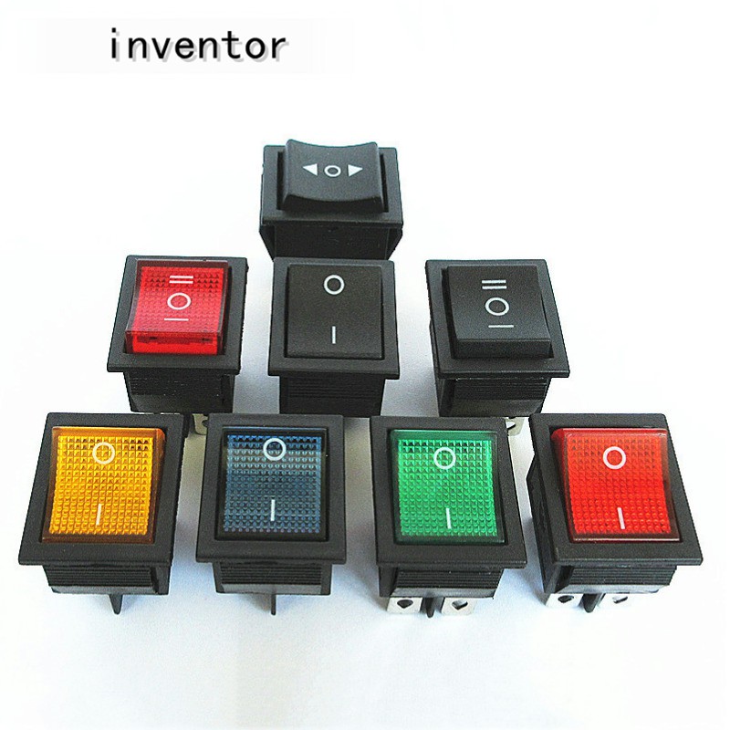 KCD4 Rocker Switch Power Switch 2 position 3 position 6 Pins Electrical Equipment With Light Switch 16A 250VAC 20A 125VAC