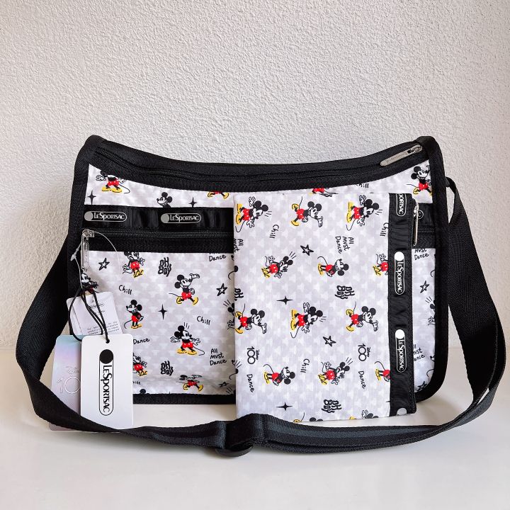 lesportsac-2023-กระเป๋าสะพายข้างแบบใหม่กระเป๋าสะพายข้าง7507ขนาดใหญ่มาพร้อมกับกระเป๋าเปลี่ยนแบบเดียวกัน