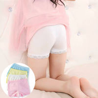 3Pc Girls Cotton Lace Boxer Kids UnderPants Children Underwear Girls Safety Underwear suit 2-10 years