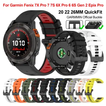 correa for Garmin fenix 6 6x 6s pro Watch band 20 22 26mm Silicone strap  for fenix 7x 7 7s 5 5x plus 3HR 945 Bracelet Quick Fit