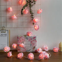 102040LEDs Rose String Lights USBBattery Operated Flower Fairy Lights Christmas Garland For Valentine Wedding Part Decoration