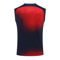 ✼  2324 Paris tracksuits warm-up suit shirt male sleeveless vest soccer uniform pre-match suits summer clothes