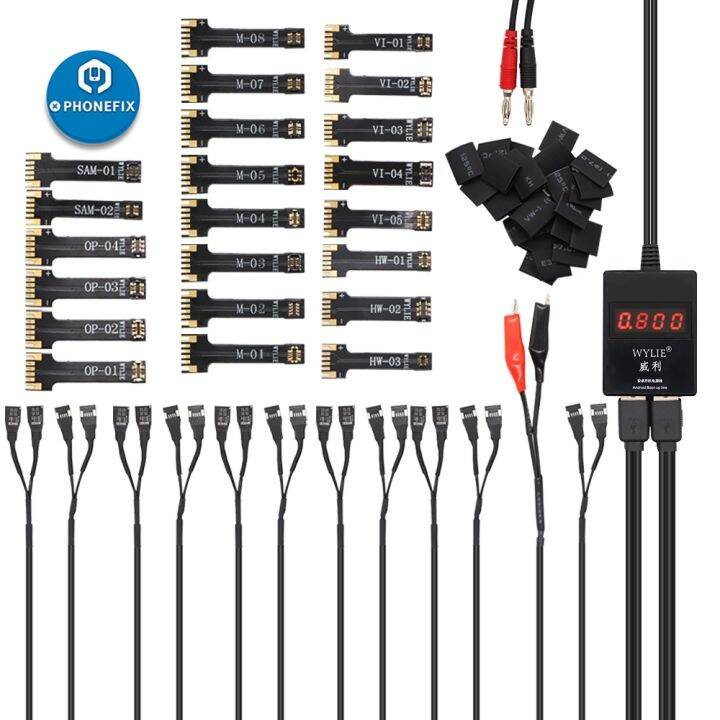 WYLIE DC Power Supply Current Boot Up Test Cable for Universal Android