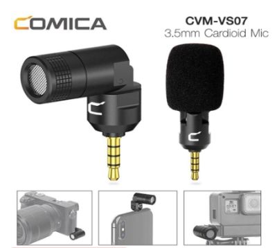 COMICA CVM-VS07C Mini Flexible Plug-in Cardioid Microphone ไมโครโฟนเล็ก 3.5 มม. Omnidirectional Mic พร้อมส่ง