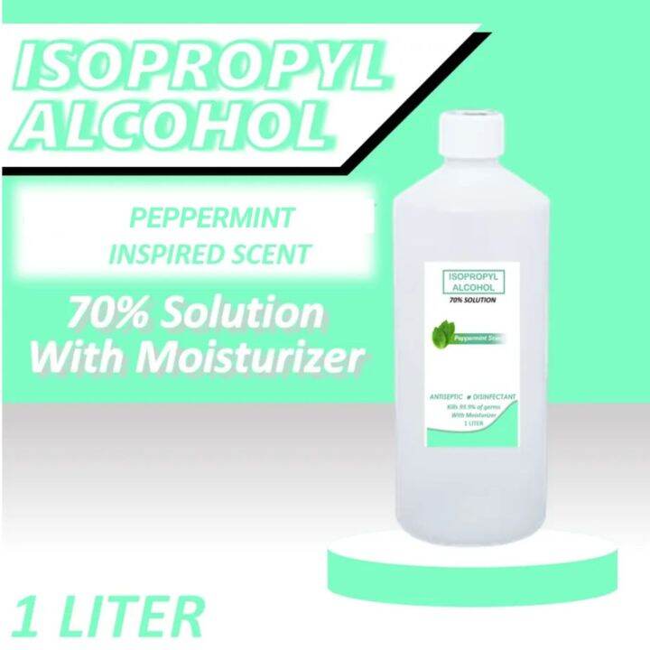 PEPPERMINT 1 LITER 70 ISOPROPYL ALCOHOL WITH MOISTURIZER Lazada PH