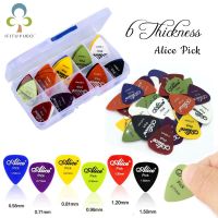 50Pcs/Set Electric Guitar Pick Acoustic Music Picks Plectrum 0.58/0.71/0.81/0.96/1.20/1.50mm Thickness Guitar Accessories GYH