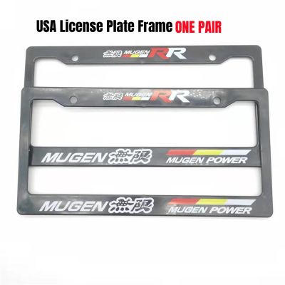 【YF】❉  2PCS Latest Car License Plate Frame Racing Personality MUGEN  Number Accessories