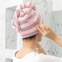 hot【DT】 1 Pcs Microfiber Bathing Dry Hair Cap Turban Wrap Hat Hair-drying Shower Caps