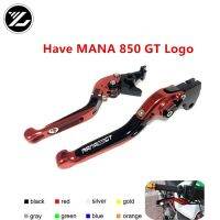 โลโก้ MANA850GT อุปกรณ์เสริมรถจักรยานยนต์คันโยกคลัตช์เบรกพับกล้องส่องทางไกลสำหรับ Aprilia MANA 850GT มานา2007-2012 2009-2015