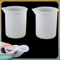 ✨ Konka 2pcs silicone 100ml ถ้วยวัดสำหรับเครื่องประดับ Crystal Scale Resin glue Mold