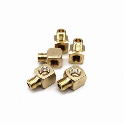M6 M8 M10 1/8 quot; BSP Male To Female Thread Brass Elbow Tube Pipe Fitting Connector For Oil Lubrication System
