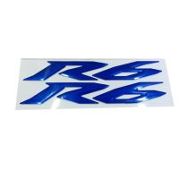 Blue MOTORCYCLE EMBLEM BADGE DECAL 3D TANK WHEEL LOGO FOR YAMAHA YZF600 R6 STICKER