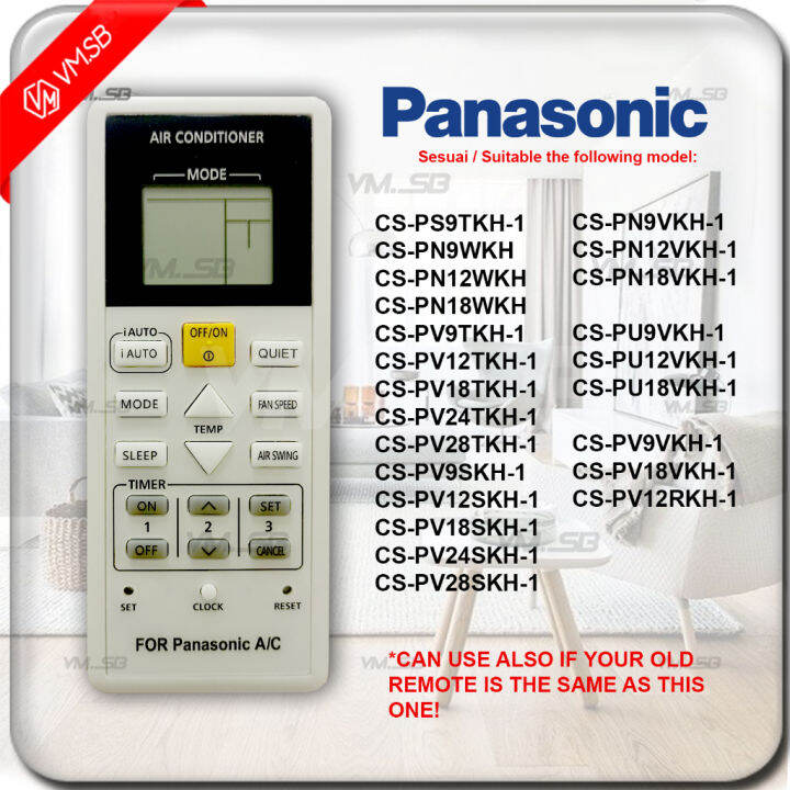 Panasonic Aircond Air Conditioner Replacement OEM Remote Control CS