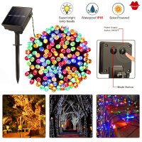 Solar String Light Fairy Light Christmas Decorations Lights LED Light Strip Waterproof Light DIY New Year Home Party Garden Decor Lampu Solar Garden Light Hari raya light Lampu Lip Lap Solar Outdoor Lighting Solar Light