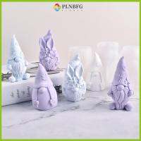 PLNBFG คนแคระไร้ใบหน้า เทียนแม่พิมพ์ ซานตาคลอส เครื่องประดับคริสมาสต์ ทำเทียน DIY ที่มีคุณภาพสูง อโรมาเธอราพี แม่พิมพ์ซิลิโคนสำหรับตกแต่ง คริสมาสต์