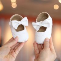 【hot】！ Antislip Rubber Sole Baby Shoes for Christening Baptismal Prewalker 0-18Months