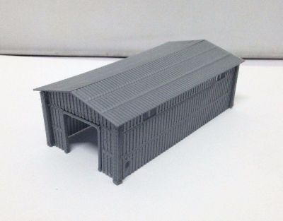 Outland Models Shed for Warehouse / Factory Z Scale Train Large Metal Style