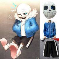 Kelp23674 Sans Undertale Hoodies กางเกงขาสั้นโครงกระดูกสดผ้ากำมะหยี่ Hooded ซิปเสื้อครบชุด