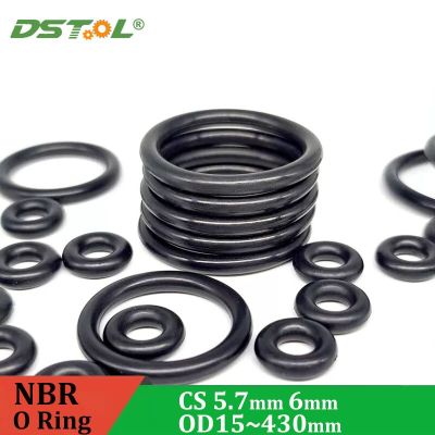 CS 5.7mm 6mm Rubber Ring Black NBR Sealing O-Ring OD 17-485mm O Ring Seal Gaskets Oil Rings Waterproof Wear And Heat-Resistant Gas Stove Parts Accesso