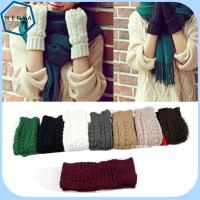 WENYA Fashion Solid Gifts Fingerless Mitten Knitted Gloves Women Lady Winter Warm