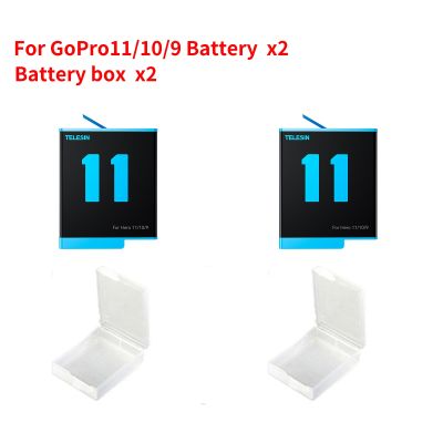 2 B สำหรับ G11 10 9 2 B สำหรับ G11แบตเตอรี่กล้องโทรทรรศน์9 J76 1750มิลลิแอมป์ต่อชั่วโมงสำหรับ Gopro 11 Hero 10 3 Way ที่เก็บการ์ด TF กล่องที่ชาร์จแบตเตอรี่ด่วนสำหรับ Gopro Hero 11 10 9