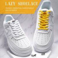 【HOT】❁ 2023 New Elastic No Tie Shoelaces Semicircle Metal Lock Lazy Laces for Men Lacing Rubber Shoe Accessories