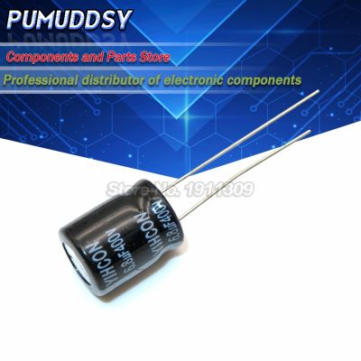 10PCS Higt quality 400V6.8UF 10*13 6.8UF 400V 10*13MM Electrolytic capacitor Electrical Circuitry Parts