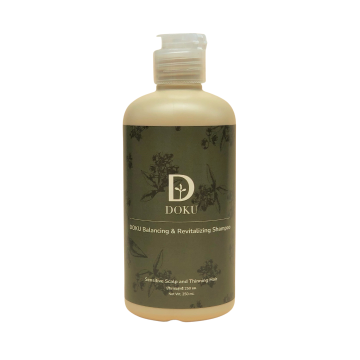 doku-balancing-amp-revitalizing-shampoo-แชมพูสระผม-ลดผมร่วง-ผมมัน-เร่งผมยาว-ปรับสมดุล-กระตุ้นหนังศีรษะ-อ่อนโยน-ไม่มีซัลเฟต-ซิลิโคน-สำหรับผมร่วง-แพ้ง่าย