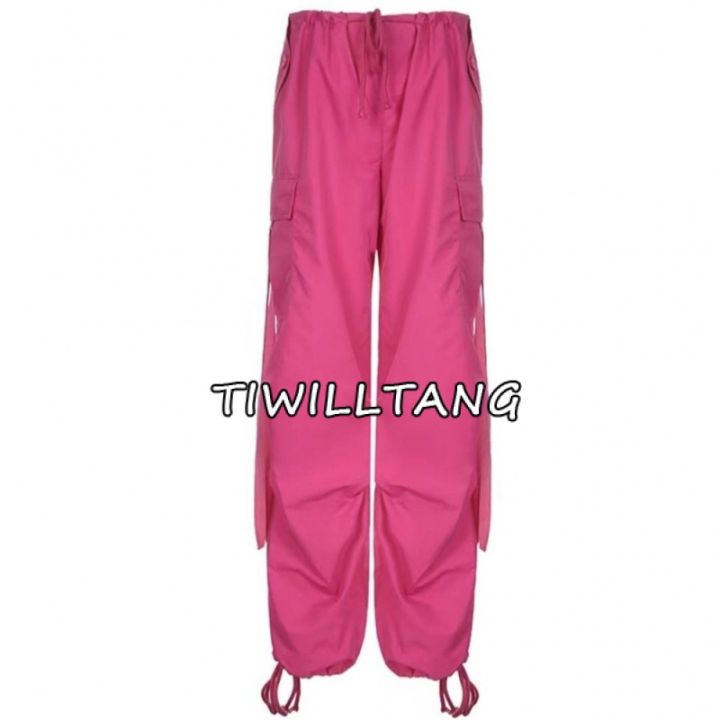 y2k-เสื้อผ้าแฟชั่นผู้หญิง-ผู้หญิงสไตล์เกาหลี-กางเกงเอวสูง-กางเกงขายาว-shop-tang-mi
