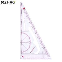 MultiFunction Triangular Scale Ruler Measure Plastic Dressmaking Tailor Sewing For Students Designers Pattern Maker Tailor