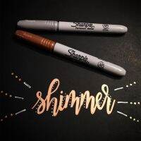 WO LAN 1.0มม. มาร์กเกอร์สีทองน้ำมันสีบรอนซ์เงินสีทอง Sharpie ปากกามาร์กเกอร์ถาวร